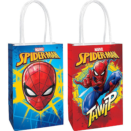 Nav Item for Spider-Man Webbed Wonder Kraft Favor Bags, 5.25in x 8.3in, 8ct Image #1