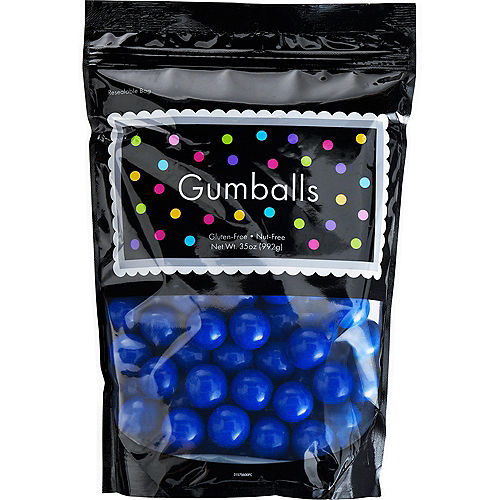 Royal Blue Gumballs, 35oz - Blue Raspberry Flavor Image #1