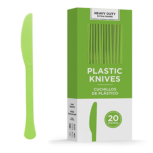 Nav Item for Kiwi Green Heavy-Duty Plastic Knives, 20ct Image #1