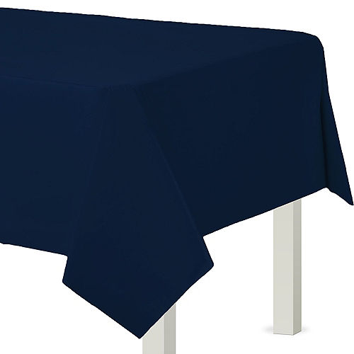 Nav Item for True Navy Flannel-Backed Vinyl Tablecloth, 54in x 108in Image #1