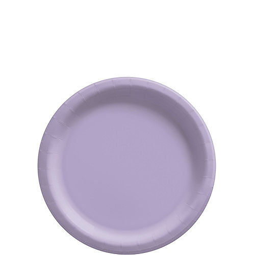 Nav Item for Lavender Extra Sturdy Paper Dessert Plates, 6.75in, 50ct Image #1