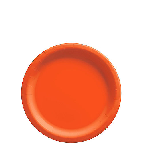 Nav Item for Orange Extra Sturdy Paper Dessert Plates, 6.75in, 50ct Image #1