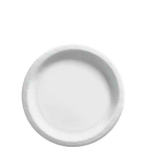 Nav Item for White Extra Sturdy Paper Dessert Plates, 6.75in, 50ct Image #1