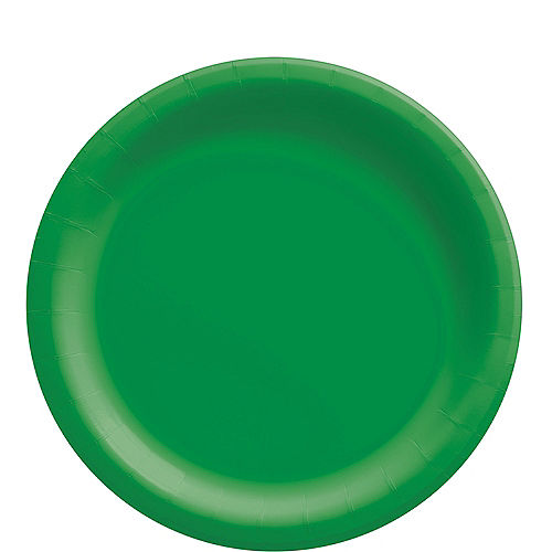 Festive Green Extra Sturdy Paper Lunch Plates, 8.5in, 50ct Image #1