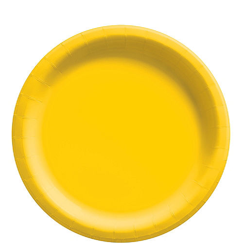 Nav Item for Yellow Extra Sturdy Paper Lunch Plates, 8.5in, 50ct Image #1