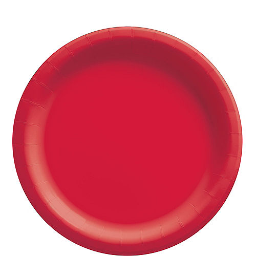 Nav Item for Red Extra Sturdy Paper Lunch Plates, 8.5in, 50ct Image #1