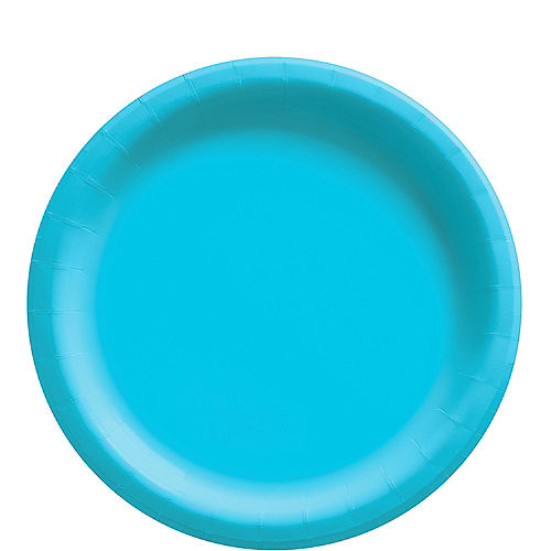 Nav Item for Caribbean Blue Extra Sturdy Paper Lunch Plates, 8.5in, 50ct Image #1