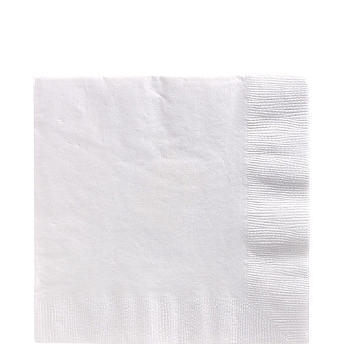 White Paper Lunch Napkins, 6.5in, 100ct Image #1