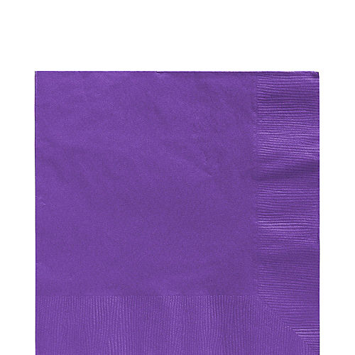 Purple Paper Lunch Napkins, 6.5in, 100ct Image #1