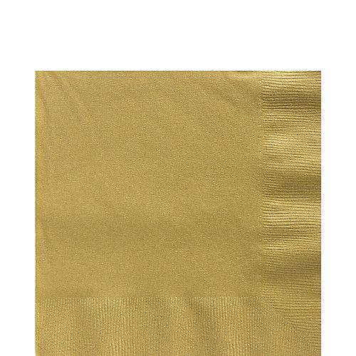Nav Item for Gold Paper Lunch Napkins, 6.5in, 100ct Image #1