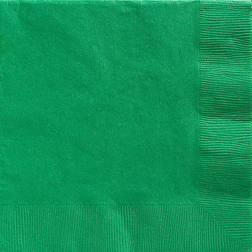 Festive Green Paper Dinner Napkins, 7.5in, 40ct Image #1