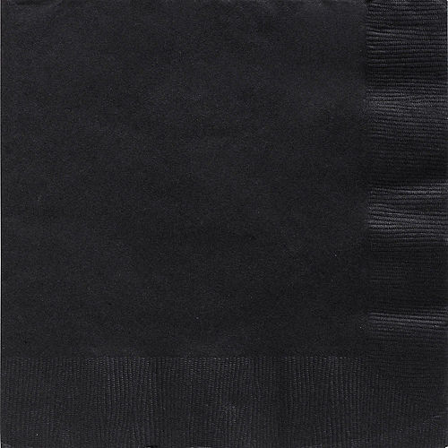 Black Paper Dinner Napkins, 7.5in, 40ct Image #1