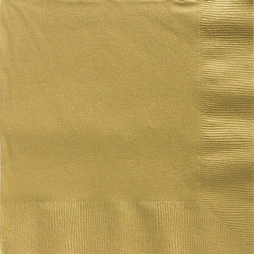Gold Paper Dinner Napkins, 7.5in, 40ct Image #1