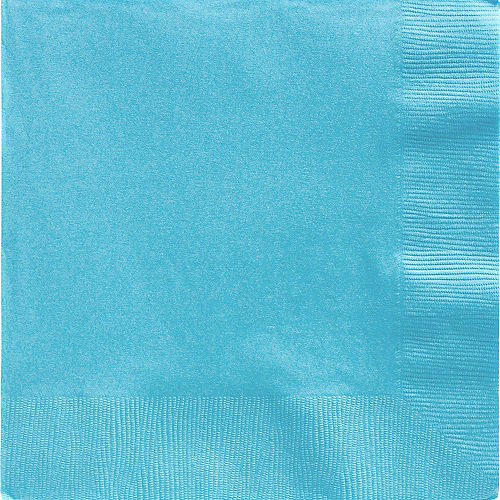 Caribbean Blue Paper Dinner Napkins, 7.5in, 40ct Image #1
