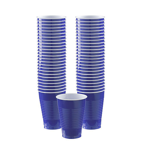 Nav Item for Royal Blue Plastic Cups, 12oz, 50ct Image #1