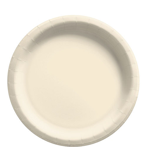 Vanilla Cream Extra Sturdy Paper Lunch Plates, 8.5in, 50ct Image #1