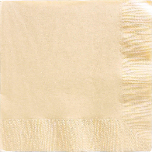 Nav Item for Vanilla Cream Paper Dinner Napkins, 7.5in, 40ct Image #1