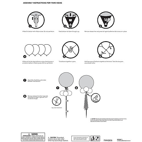 Nav Item for Air-filled Iridescent Skeleton Foil & Latex Balloon Yard Sign, 64in Image #3