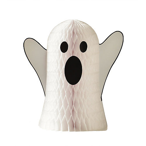 Nav Item for Family Friendly Ghost Honeycomb Tissue Paper Centerpiece, 12.6in x 13.5in Image #1
