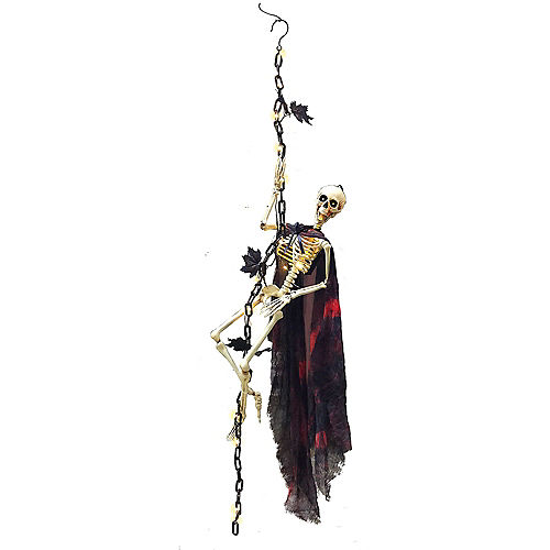 Nav Item for Light-Up Gothic Climbing Skeleton Plastic & Fabric Hanging Decoration, 1.3ft x 5.4ft Image #2