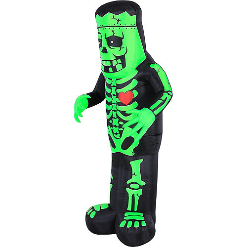 Nav Item for Light-Up Skeleton Frankenstein Inflatable Yard Decoration, 7ft Image #2