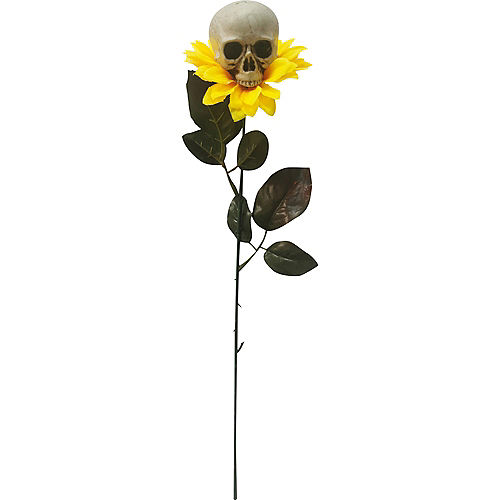 Nav Item for Sunflower with Skull Plastic & Fabric Prop, 3.5in x 16.9in Image #1