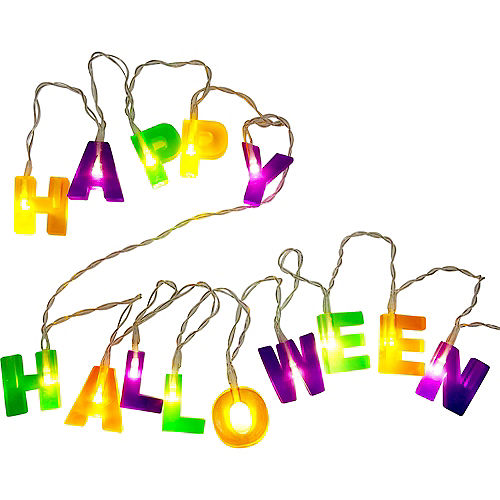 Happy Halloween LED Plastic String Lights, 5.25ft Image #1