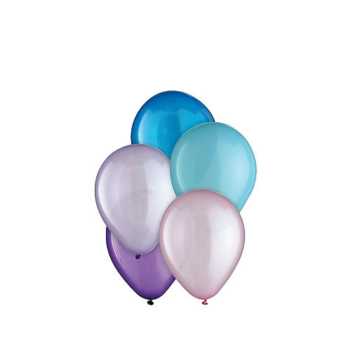 Nav Item for Cosmic Pearl 5-Color Mix Mini Latex Balloons, 5in, 25ct - Blues, Pink & Purples Image #1