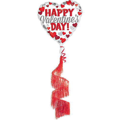 Happy Valentine's Day Heart Balloon Bouquet & Puppy Plush Gift Kit Image #3