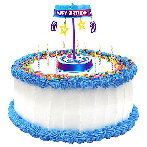 Nav Item for Singing Spincredible Candle, 6.5in - Candle-Powered Spinning Cake Topper Image #1