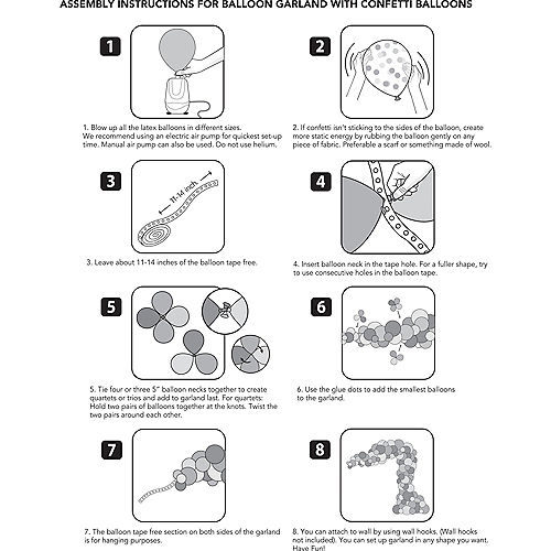 Nav Item for Air-Filled Rainbow Balloon Garland Kit Image #3
