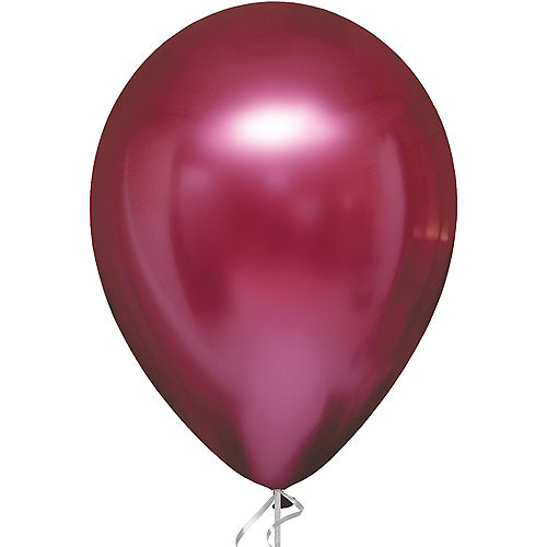 Pomegranate Metallic Chrome Satin Luxe Latex Balloon, 12in, 1ct Image #1