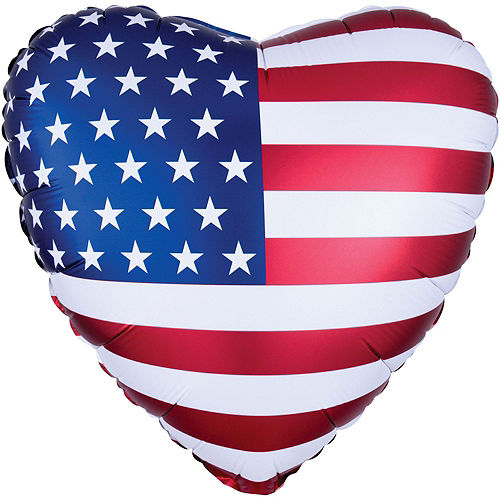 Nav Item for Patriotic Flag & Stars Deluxe Balloon Bouquet, 11pc Image #7