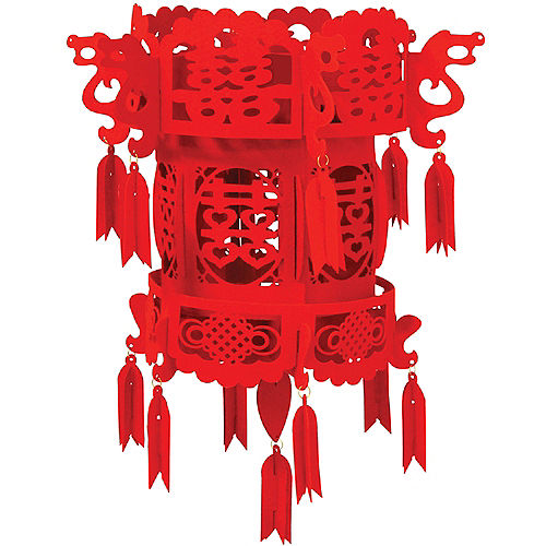 Nav Item for Chinese Felt Palace Lantern, 18in Image #1
