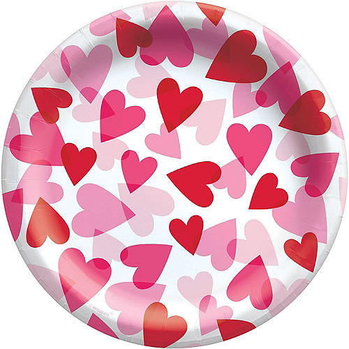Nav Item for Heart Party Paper Lunch Plates, 8.5in, 20ct Image #1
