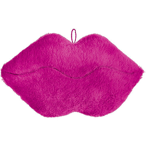 Nav Item for Pink Plush Lips Weighted Pillow, 7.5in Image #1