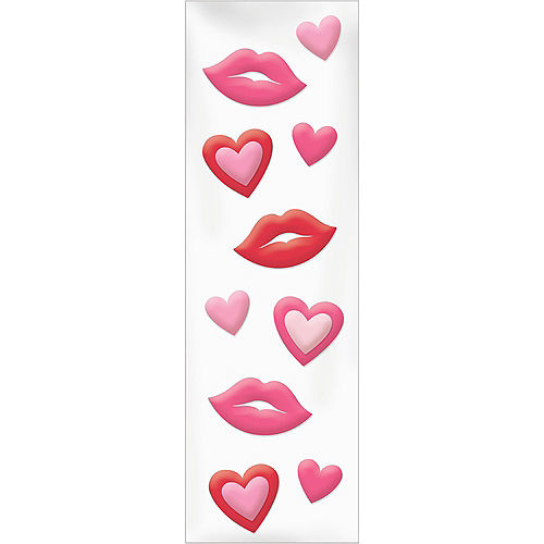 Nav Item for Hearts & Lips Gel Cling Decals, 10pc Image #2