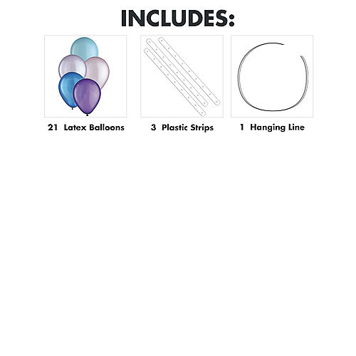 Nav Item for Air-Filled Cosmic Pearl Latex Balloon Chandelier Sphere Kit, 16in x 13.5in Image #2
