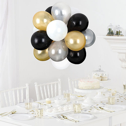 Nav Item for Air-Filled Luxe Latex Balloon Chandelier Sphere Kit, 16in x 13.5in Image #1