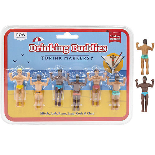 Nav Item for Drinking Buddies Drink Markers, 6ct Image #1