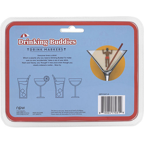 Nav Item for Drinking Buddies Drink Markers, 6ct Image #2