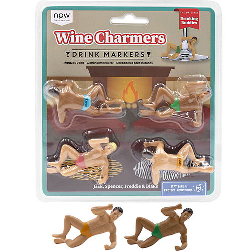 Nav Item for Wine Charmers Drink Markers, 4ct Image #1