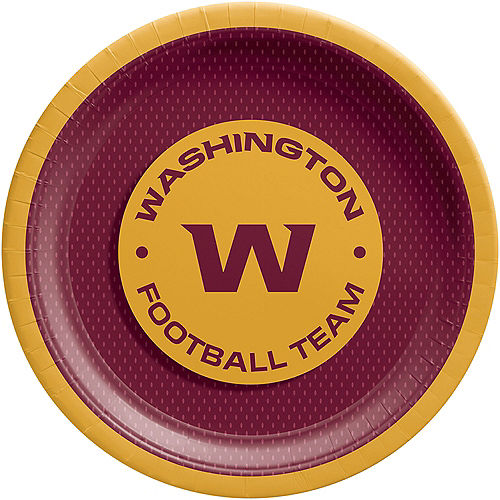 Nav Item for Washington Football Team Paper Lunch Plates, 9in, 18ct - NFL Image #1