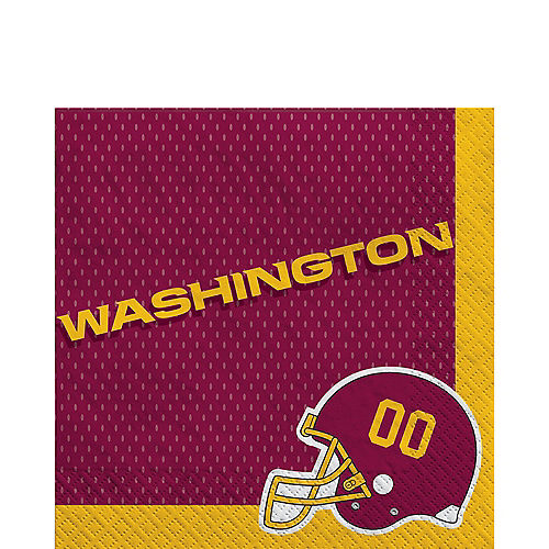 Nav Item for Washington Football Team Paper Lunch Napkins, 6.5in, 36ct - NFL Image #1