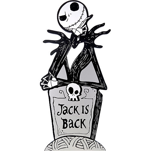 Jack Skellington on Tombstone MDF Sign, 30in - Disney The Nightmare Before Christmas Image #1
