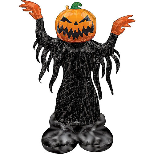Nav Item for DIY Black & Orange Spooky Halloween Balloon Backdrop Kit, 3pc Image #5