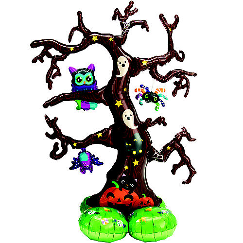 Nav Item for DIY Black & Orange Boo Halloween Balloon Backdrop Kit, 3pc Image #4