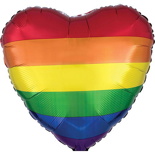 Rainbow Heart Balloon Image #1