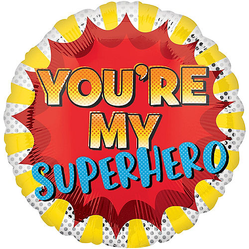 Nav Item for You're My Superhero Balloon, 19in Image #1