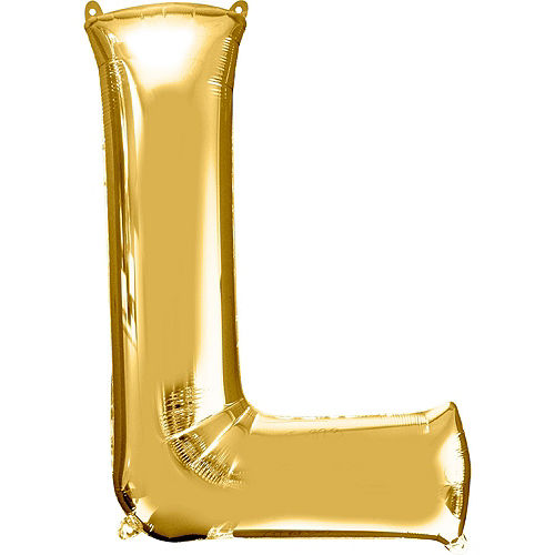 Gold Love Balloon Phrase, 34in Letters Image #2